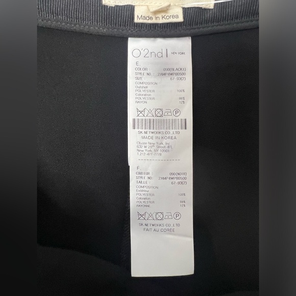 Oβ2nd Exclusively for SCOOP NYC Drape Front Wrap Black Trouser Pants Sz 2 - Picture 13 of 16